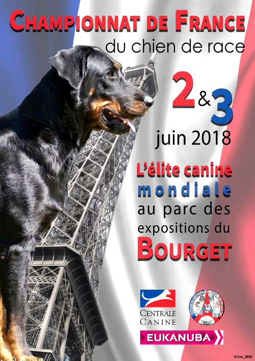 affiche de la 140ème exposition de championnat de France de Seine-Saint-Denis 2018