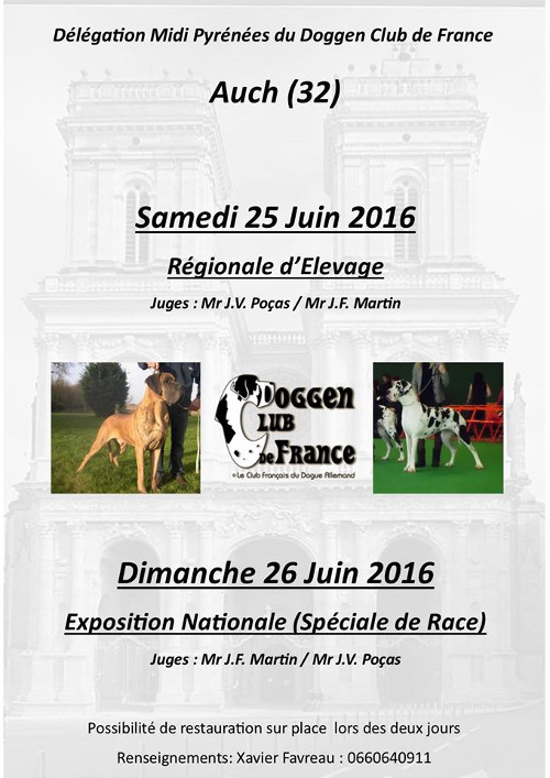 affiche de l'exposition régionale d'élevage d'Auch 2016