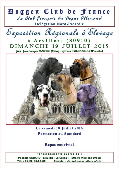 poster of l'exposition régionale d'élevage in Arvillers