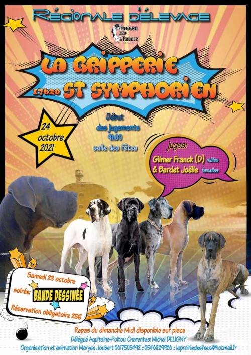 affiche de l'exposition régionale d'élevage de La Gripperie-Saint-Syphorien 2021