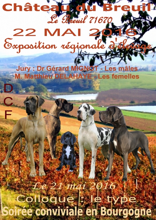 affiche de l'exposition régionale d'élevage de Le Breuil