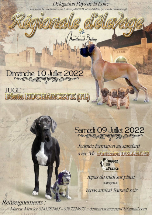 affiche de l'exposition régionale d'élevage de Montreuil-Bellay 2022