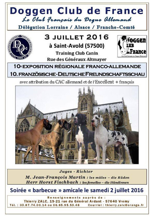 affiche de l'exposition régionale d'élevage de Saint-Avold 2016