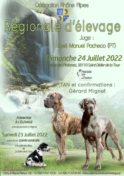 affiche de l'exposition régionale d'élevage de Saint-Didier-de-la-Tour 2022